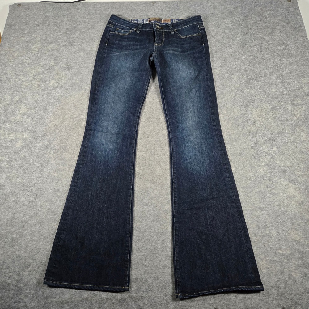 Vintage Paige Womens Dark Laurel Canyon Bootcut Jeans 27